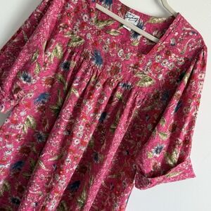 Saybury Porch‎ Dress Nightgown  MUMU Housecoat Women 2X Cottage Core